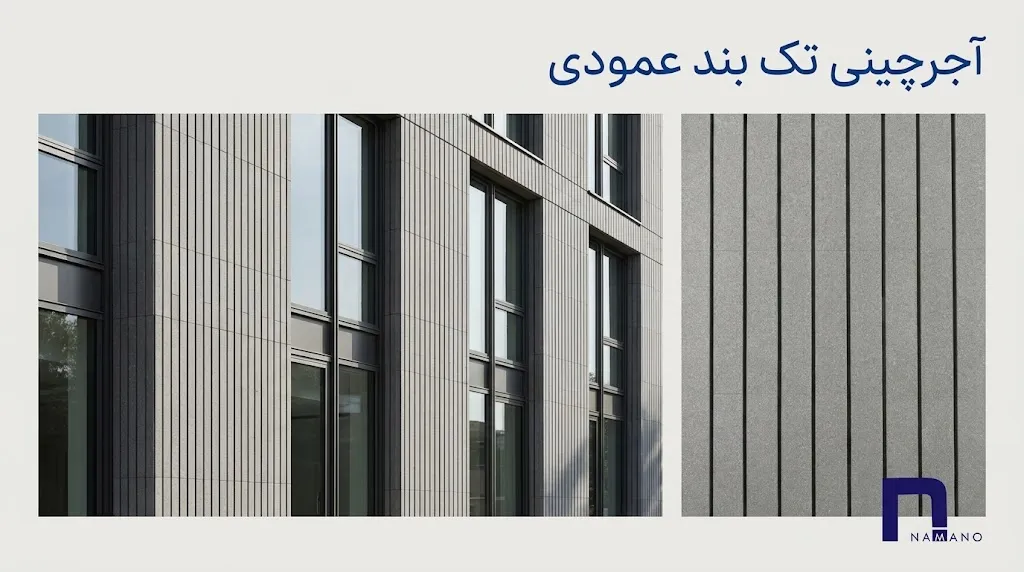 آجرچینی تک بند عمودی