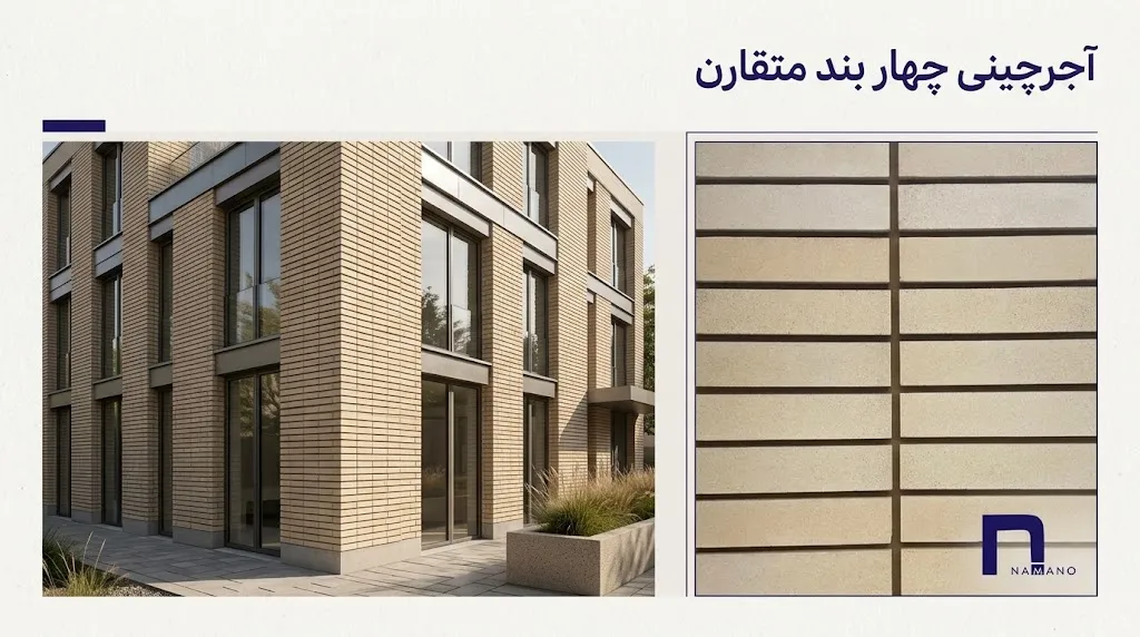 آجرچینی چهار بند متقارن